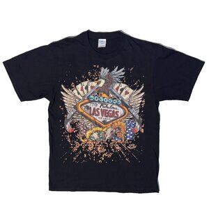 Urban Hooligan Welcome To Las Vegas Black Tshirt - M Casino Eagle Ram Skull